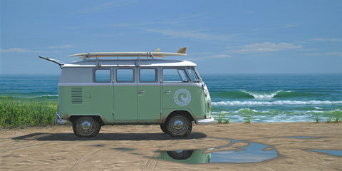 "Cisco Beach Bus" on canvas